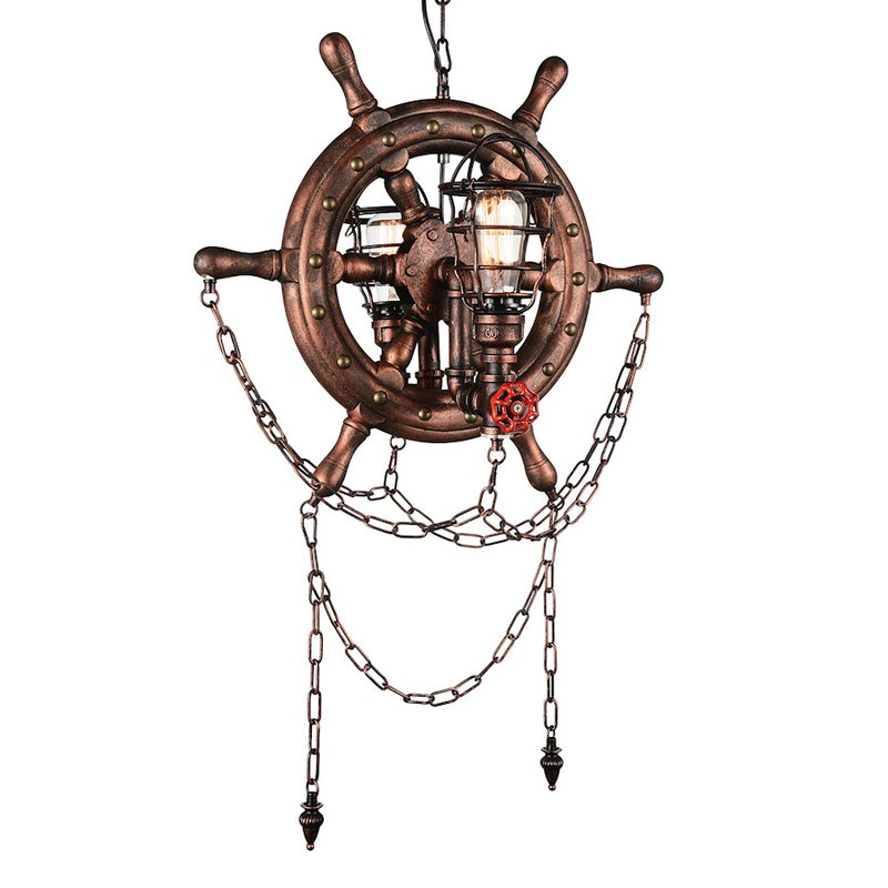 CWI Lighting Manor 2 Light Up Chandelier, Speckled Copper