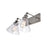 CWI Lighting Eustis 2 Light Wall Light, Polished Nickel/Clear