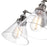 CWI Lighting Eustis 3 Light Wall Light, Polished Nickel/Clear