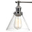 CWI Lighting Eustis 3 Light Wall Light, Polished Nickel/Clear