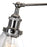 CWI Lighting Eustis 1 Light Wall Light, Polished Nickel/Clear