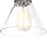 CWI Lighting Eustis 1 Light Wall Light, Polished Nickel/Clear