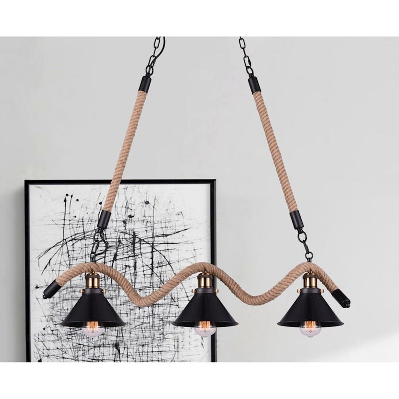 CWI Lighting Padma 3 Light Up Chandelier, Black