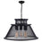 CWI Lighting Savill 5 Light Down Chandelier, Reddish Black