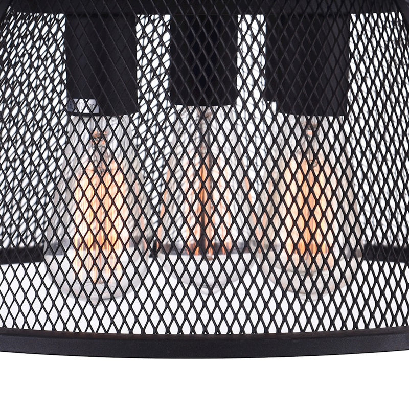 CWI Lighting Savill 5 Light Down Chandelier, Reddish Black