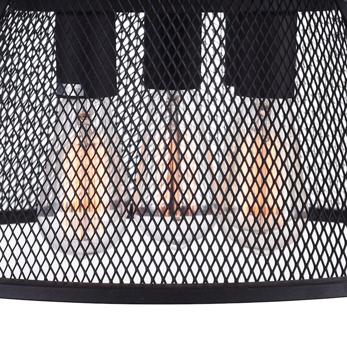 CWI Lighting Savill 5 Light Down Chandelier, Reddish Black