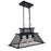 CWI Lighting Savill 3 Light Chandelier, Reddish Black