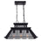 CWI Lighting Savill 3 Light Chandelier, Reddish Black