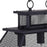 CWI Lighting Savill 3 Light Chandelier, Reddish Black