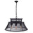 CWI Lighting Savill 7 Light Down Chandelier, Reddish Black