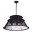 CWI Lighting Savill 7 Light Down Chandelier, Reddish Black
