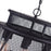 CWI Lighting Savill 7 Light Down Chandelier, Reddish Black