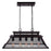 CWI Lighting Savill 5 Light Chandelier, Reddish Black