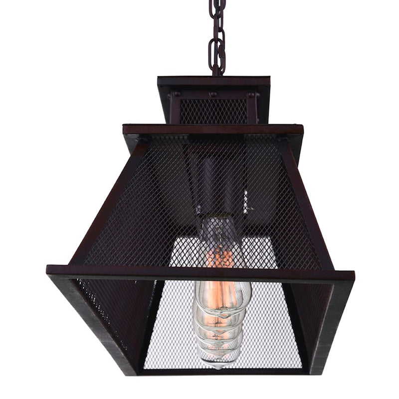 CWI Lighting Savill 5 Light Chandelier, Reddish Black
