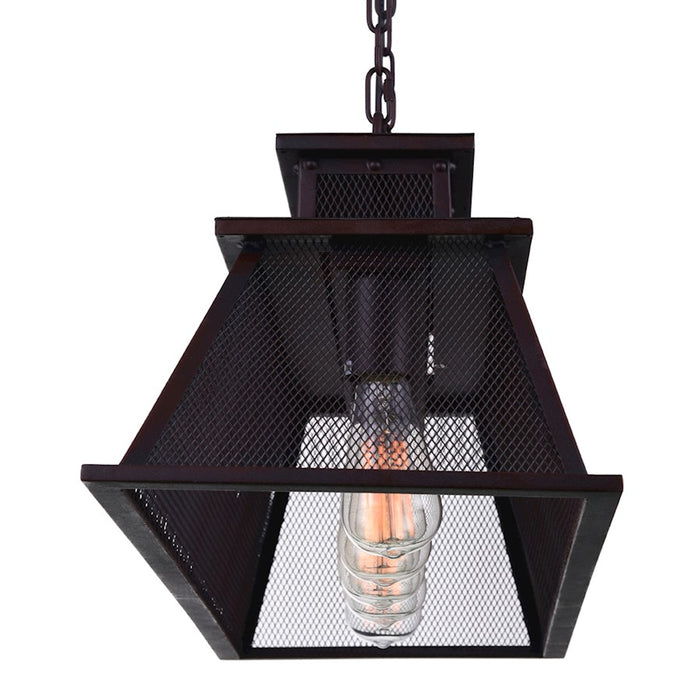 CWI Lighting Savill 5 Light Chandelier, Reddish Black