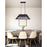 CWI Lighting Savill 5 Light Chandelier, Reddish Black