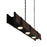CWI Lighting Pago 3 Light Drum Shade Island Light, Black
