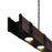 CWI Lighting Pago 3 Light Drum Shade Island Light, Black