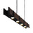 CWI Lighting Pago 4 Light Drum Shade Island Light, Black