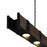 CWI Lighting Pago 4 Light Drum Shade Island Light, Black