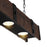 CWI Lighting Pago 4 Light Drum Shade Island Light, Black