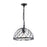 CWI Lighting Escot 1 Light Down Pendant, Black/Clear - 9755P12-1-101