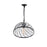 CWI Lighting Escot 1 Light Down Pendant, Black/Clear