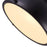 CWI Lighting Strum 1 Light Down Pendant, Black/Frosted