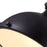 CWI Lighting Strum 1 Light Down Pendant, Black/Frosted