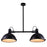 CWI Lighting Strum 2 Light Chandelier, Black/Frosted - 9760P37-2-101