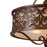 CWI Nicole 5 Light Drum Shade Chandelier, Brushed Chocolate