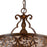 CWI Nicole 5 Light Drum Shade Chandelier, Brushed Chocolate
