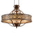CWI Nicole 6 Light Drum Shade Chandelier, Brushed Chocolate