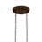 CWI Nicole 6 Light Drum Shade Chandelier, Brushed Chocolate