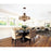 CWI Nicole 6 Light Drum Shade Chandelier, Brushed Chocolate