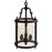 CWI Desire 3 Light Drum Mini Pendant, Oil Rubbed Bronze/Clear