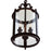 CWI Desire 3 Light Drum Mini Pendant, Oil Rubbed Bronze/Clear