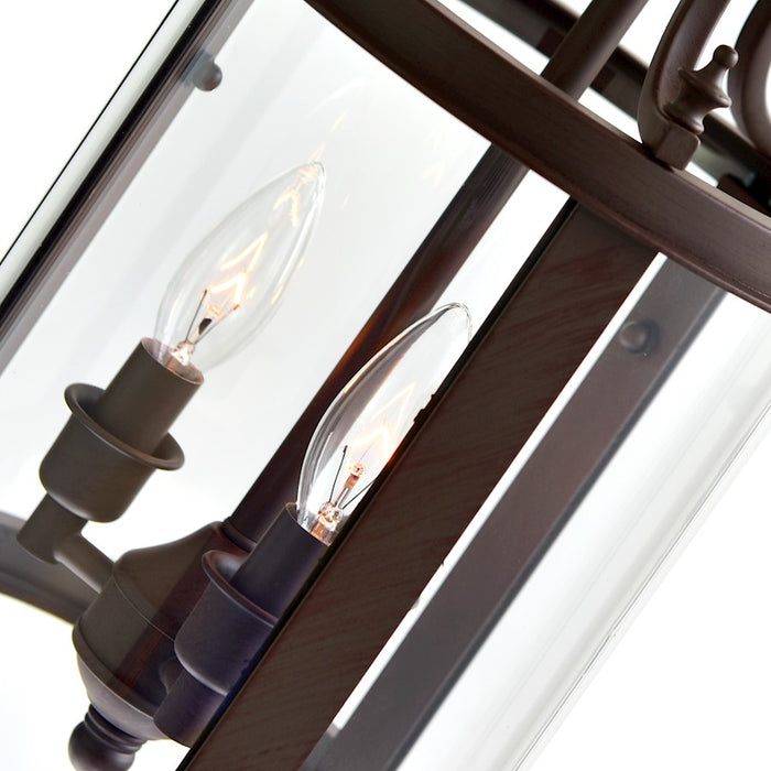 CWI Desire 3 Light Drum Mini Pendant, Oil Rubbed Bronze/Clear