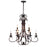 CWI Lighting Maddy 9 Light Up Chandelier, Rubbed Brown - 9817P29-9-121