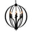 CWI Lighting Drift 6 Light Up Chandelier, Black - 9825P24-6-101