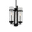 CWI Lighting Sierra 2 Light Up Mini Pendant, Black/Clear