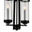 CWI Lighting Sierra 2 Light Up Mini Pendant, Black/Clear
