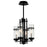 CWI Lighting Sierra 4 Light Up Mini Pendant, Black/Clear - 9827P14-4-101