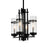 CWI Lighting Sierra 4 Light Up Mini Pendant, Black/Clear
