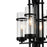CWI Lighting Sierra 4 Light Up Mini Pendant, Black/Clear
