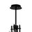 CWI Lighting Sierra 4 Light Up Mini Pendant, Black/Clear