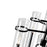 CWI Lighting Sierra 8 Light 26" Up Chandelier, Black/Clear