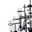 CWI Lighting Sierra 30" 12 Light Up Chandelier, Black/Clear