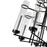 CWI Lighting Sierra 30" 12 Light Up Chandelier, Black/Clear