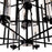 CWI Lighting Sierra 38" 12 Light Up Chandelier, Black/Clear